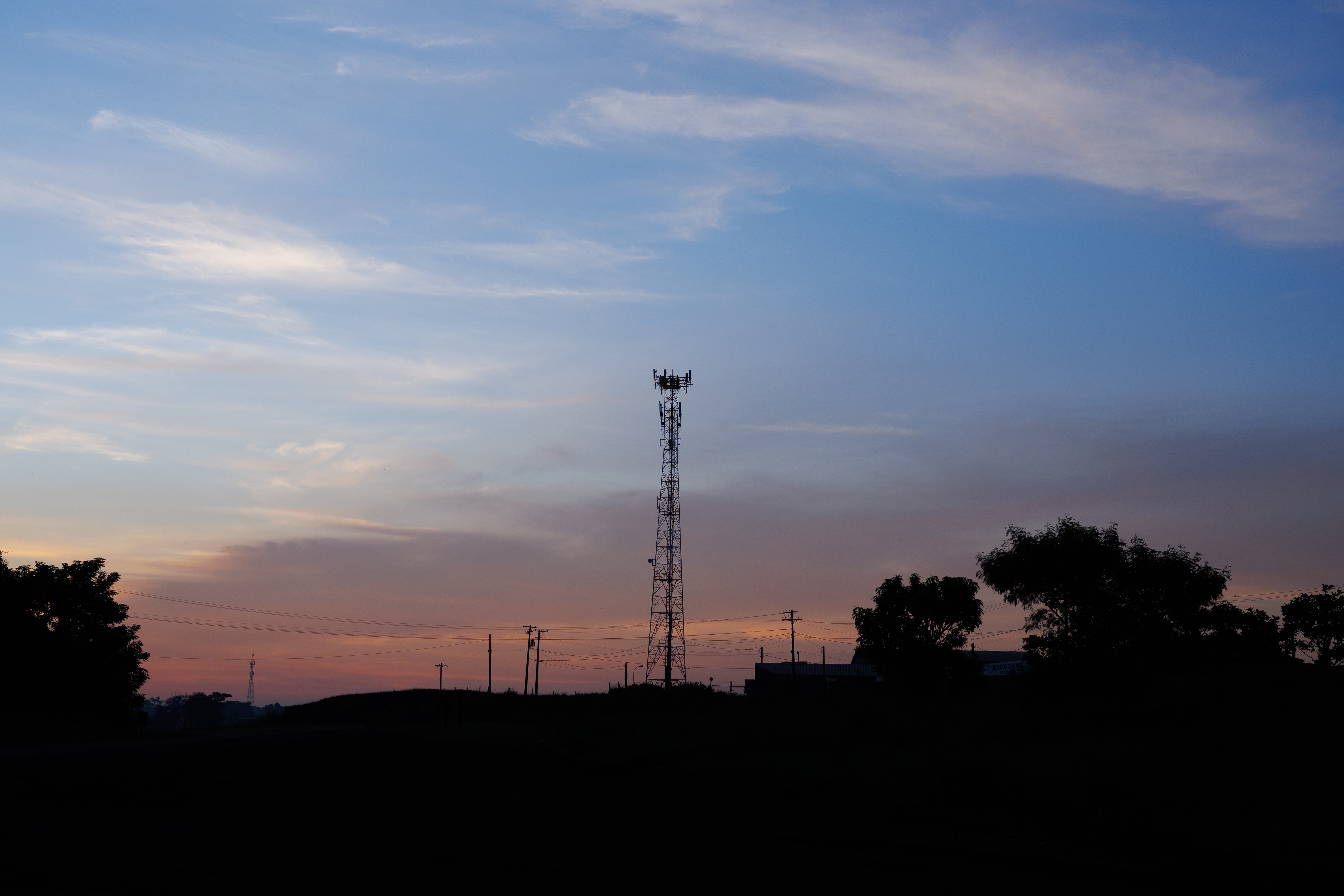 Um céu bonito que encontrei em Cravinhos - SP com destino ao Parque Estadual de Vassununga.